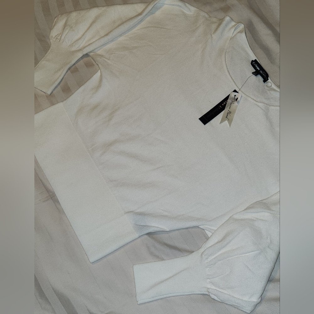Catherine Sweater by Catherine Malandrino - white/cream color